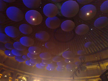 The Royal Albert Hall, the funky ceiling