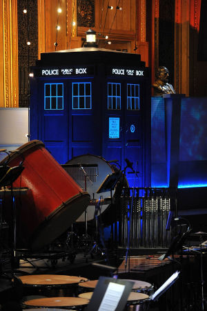 The Royal Albert Hall, The TARDIS, before the performance