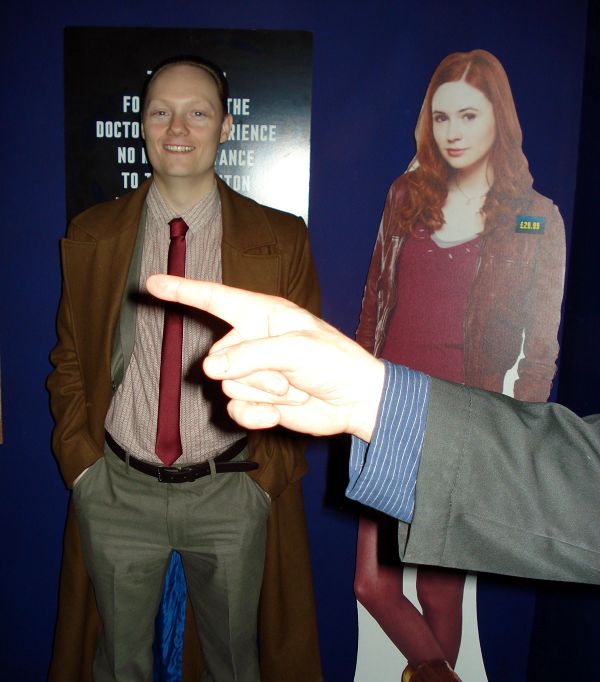 Doctor Who Experience- Adam Purcell, Amy Pond and Keith Dunn's finger!