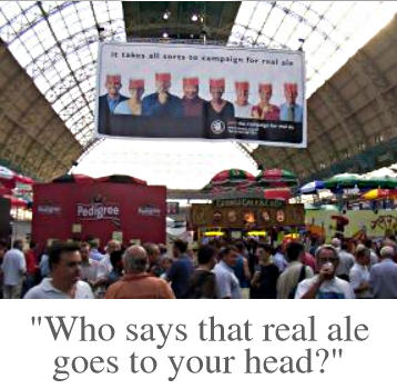 Who says that real ale goes to your head?
