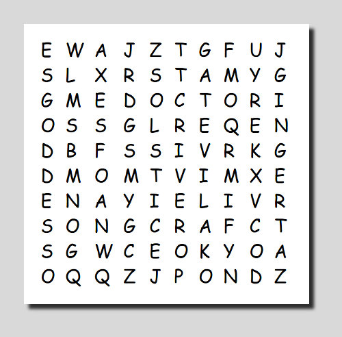 Chief Inspector Grey-um #2 - Third word search puzzle.
