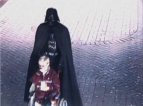 Vader left holding the baby